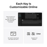 Keychron K3 Ultra 8K Wireless Custom Mechanical Keyboard Zwart, US lay-out (QWERTY), Keychron Milk POM Red, 75%, RGB leds, LSA Double-shot PBT, USB-C | 2.4 GHz | Bluetooth 5.2