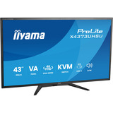 iiyama ProLite X4373UHSU-B2 42.5" 4K UHD monitor Zwart (mat), HDMI, DisplayPort, USB-C