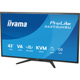 iiyama ProLite X4373UHSU-B2 42.5" 4K Ultra HD monitor Zwart (mat), 1x DisplayPort, 2x HDMI, 3x USB-C, 2x USB-A