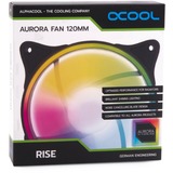 Alphacool Rise Aurora 120mm Fan White case fan Wit, 4-pin PWM, ARGB