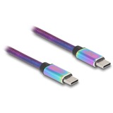 DeLOCK USB 2.0 USB-C kabel, 2 meter Meerkleurig