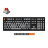 Keychron K10 Max-H12 RGB mechanisch toetsenbord Zwart, US lay-out (QWERTY), 100%, RGB leds, OSA Double-shot PBT, hot swap, USB-C | 2.4 GHz | Bluetooth 5.1