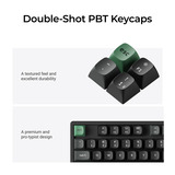 Keychron K8 Ultra 8K Wireless Custom Mechanical Keyboard Zwart, US lay-out (QWERTY), Keychron Apex Red, 80% (TKL), RGB leds, OSA Double-shot PBT, USB-C | 2.4 GHz | Bluetooth 5.2