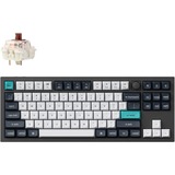 Keychron Q3 Max-M3 RGB mechanisch toetsenbord Zwart, US lay-out (QWERTY), Gateron Jupiter Brown, 80% (TKL)	, RGB leds, KSA double-shot PBT, hot swap, Knob, 2.4GHz | Bluetooth 5.1 | USB-C