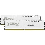 Kingston FURY 64 GB DDR5-5200 Kit werkgeheugen Wit, KF552C40BWK2-64, Beast, XMP