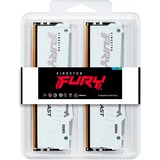 Kingston FURY Beast RGB 32 GB DDR5-6000 (2x 16 GB) werkgeheugen Wit, KF560C30BWEAK2-32, XMP 3.0, EXPO 1.1