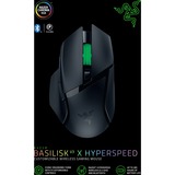 Razer Basilisk V3 X HyperSpeed gaming muis Zwart, 400 - 18000 DPI. HyperSpeed Wireless, Bluetooth