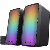 Trust GXT 611 WEZZ ILLUMINATED 2.0 RGB Speaker set pc-luidspreker Zwart, RGB leds