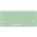 Trust Lyra Compact draadloos toetsenbord Groen, US lay-out, Scissor, 2,4 GHz USB, Bluetooth, 65%