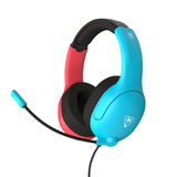 Turtle Beach Airlite Fit gamingheadset met microfoon over-ear gaming headset Neonblauw/neonrood, Nintendo Switch, Nintendo Switch Lite, Nintendo Switch - OLED-model