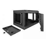 DeLOCK 10″-netwerkkast met glazen deur server rack Zwart, 4U