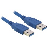 DeLOCK USB-A 3.2 Gen 1 kabel Blauw, 1,5 meter