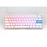 Ducky One 2 Pro Mini White Classic RGB mechanisch gaming toetsenbord Wit, US lay-out (QWERTY), Cherry MX Brown, 60%, RGB led, Double-shot PBT, QUACK Mechanics