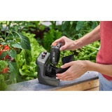 GARDENA Accu Regentonpomp 2400 ComfortAutomatic 18V P4A Gebruiksklare set incl. accu en oplader Donkergrijs/zwart, 14605-20 | Pomp | Accu | Oplader | Buis en aansluiting