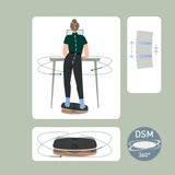 Leitz Ergo 360° Actief Balansbord massage apparaat Donkergrijs