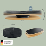 Leitz Ergo 360° Actief Balansbord massage apparaat Donkergrijs