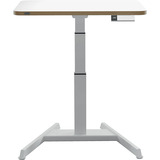 Leitz Ergo Elektrisch Zit-Sta Bureau (80x60 cm) met sta-op herinneringsfunctie tafel Wit