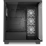 Sharkoon ELITE SHARK CA500 midi tower behuizing Zwart | 2x USB-A | 1x USB-C | RGB | Tempered Glass