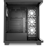 Sharkoon ELITE SHARK CA500 midi tower behuizing Zwart | 2x USB-A | 1x USB-C | RGB | Tempered Glass
