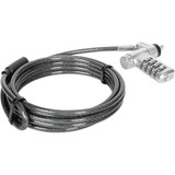 Targus DEFCON Ultimate Universal Serialised Combination Cable Lock with Slimline Adaptable Lock Head diefstalbeveiliging 