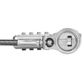 Targus DEFCON Ultimate Universal Serialised Combination Cable Lock with Slimline Adaptable Lock Head diefstalbeveiliging 