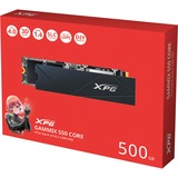 ADATA XPG GAMMIX S50 Core 500 GB SSD Zwart, PCIe 4.0 x4, NVMe 1.4, M.2 2280