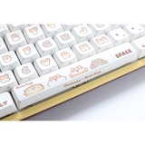 Ducky One 2 x Shiba Says, toetsenbord Geel/wit, US lay-out, Cherry MX Brown, RGB leds, MDA Profile PBT Dye-sub