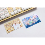 Ducky One 2 x Shiba Says, toetsenbord Geel/wit, US lay-out, Cherry MX Brown, RGB leds, MDA Profile PBT Dye-sub