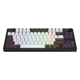 Hator Skyfall Pro Wireless RGB mechanisch gaming toetsenbord Zwart, US lay-out (QWERTY), HATOR Aurum Vanilla Silent, 80% (TKL)	, RGB, Double-shot PBT, Hot-swap, 2.4GHz | Bluetooth | USB-C