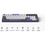 Iqunix F97 Lavandin Wireless Mechanical Keyboard Lavendel, US lay-out (QWERTY), IQUNIX Moonstone, 96%, RGB leds, Hot-swappable, PBT, 2.4GHz | Bluetooth 5.1 | USB-C
