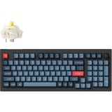 Keychron V5 Max-D4 RGB mechanisch toetsenbord Zwart, US lay-out (QWERTY), Gateron Jupiter Banana, 96%, RGB leds, Double-shot PBT, hot swap, 2.4 | Bluetooth | USB-C, Knob