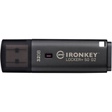 Kingston IronKey Locker+ 50 G2 USB Flash Drive 32 GB usb-stick Antraciet, USB-A 3.2 Gen 1
