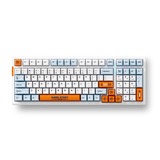 MCHOSE G98 Pro Orange Blue Snow Tiger Wireless Tri-Mode Custom Mechanical RGB gaming toetsenbord Blauw, US lay-out (QWERTY), TTC Snow Tiger, RGB, Hot swap, Double-Shot PBT, draadloos | Bluetooth | USB-C