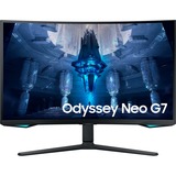 SAMSUNG Odyssey Neo G7 S32BG750NP 32" 4K UHD curved gaming monitor Zwart, 2x HDMI, DisplayPort, USB-A 3.2, 165 Hz