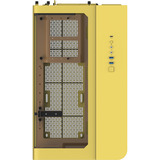 Thermaltake View 390 Air Butter Caramel midi tower behuizing Geel | 2x USB-A | 1x USB-C | Tempered Glass