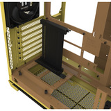 Thermaltake View 390 Air Butter Caramel midi tower behuizing Geel | 2x USB-A | 1x USB-C | Tempered Glass