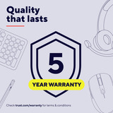 Trust Bayo II Ergonomische muis Zwart, 800 dpi - 2.400 dpi