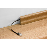 goobay CAT 6A Flat Patch Cable U/UTP, 5 meter kabel Zwart/blauw