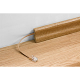 goobay CAT 6A Flat Patch Cable U/UTP, 5 meter kabel Zwart/blauw