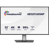 iiyama ProGraphic HB3201UHSNP-B1 31.5" 4K Ultra HD monitor Zwart (mat), 1x DisplayPort, 1x HDMI, 2x USB-C, 3x USB-A, 1x RJ-45