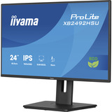 iiyama ProLite XB2492HSU-B1 24" monitor Zwart (mat), 120Hz, HDMI, DisplayPort, USB, Audio