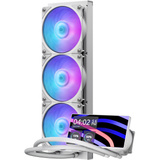 Cooler Master MasterLiquid Core LCD 6" 360 White ARGB waterkoeling Wit