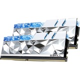 G.Skill 64 GB DDR4-4000 Kit werkgeheugen Zilver, F4-4000C18D-64GTES, Trident Z Royal Elite, XMP