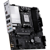MSI PRO B840M-P WIFI6E socket AM5 moederbord Zwart/zilver, RAID, 2.5 Gb-LAN, Wi-Fi 6E, BT, Sound, µATX