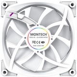 Montech AX120 PWM RGB case fan Wit, 120 x 120 x 25 mm