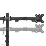 Neomounts DS60-600BL2 Monitorarm 10-32" - Quick-fix - 180°-stop Zwart