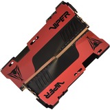 Patriot 32 GB DDR4-3600 Kit werkgeheugen Rood/zwart, PVE2432G360C0K, Viper Elite II, XMP 2.0