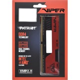 Patriot 32 GB DDR4-3600 Kit werkgeheugen Rood/zwart, PVE2432G360C0K, Viper Elite II, XMP 2.0