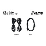 iiyama ProLite XB2491HS-B1 23.8" monitor Zwart, 120 Hz, HDMI, DisplayPort, Audio