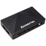 Chieftec Hunter 3 midi tower behuizing Zwart | 2x USB-A | 1x USB-C | RGB | Tempered Glass